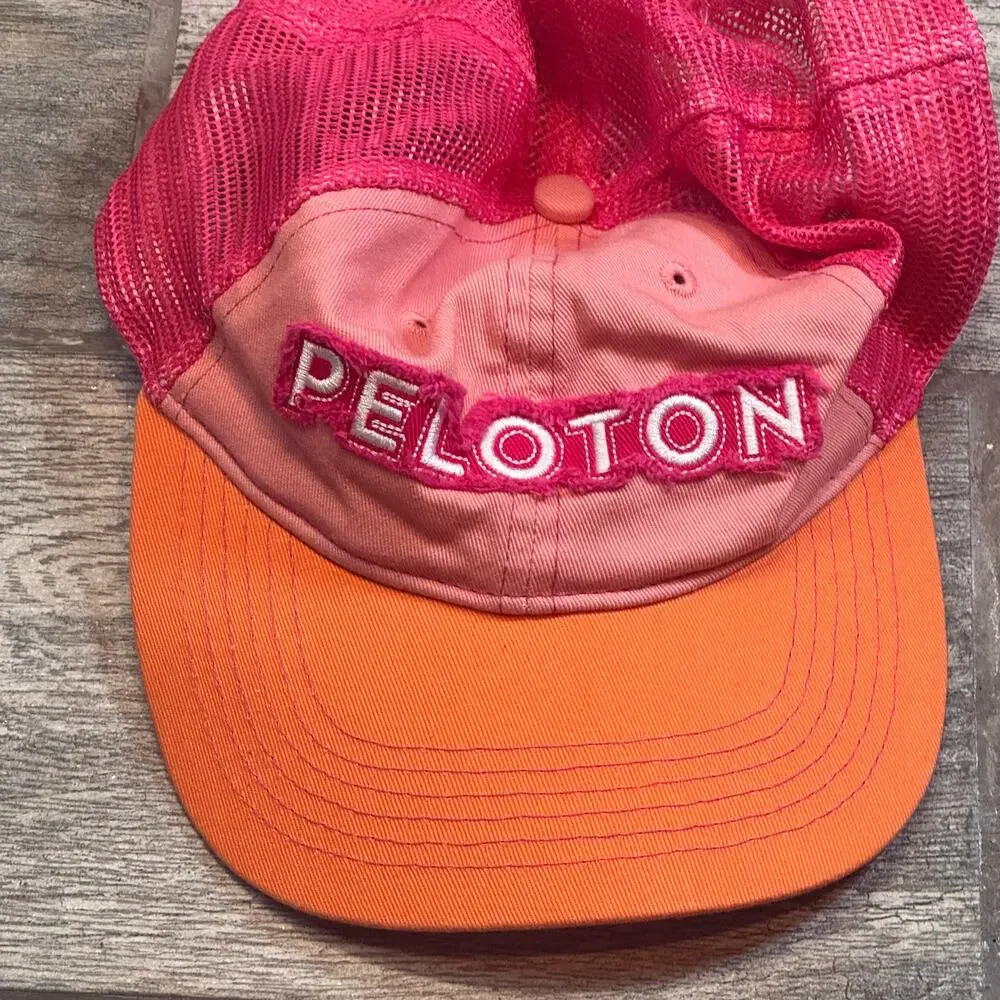 Peloton Orange and Pink Baseball Hat